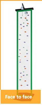 Organic Composite Board Fun Climbing Wall For Educational Play Area