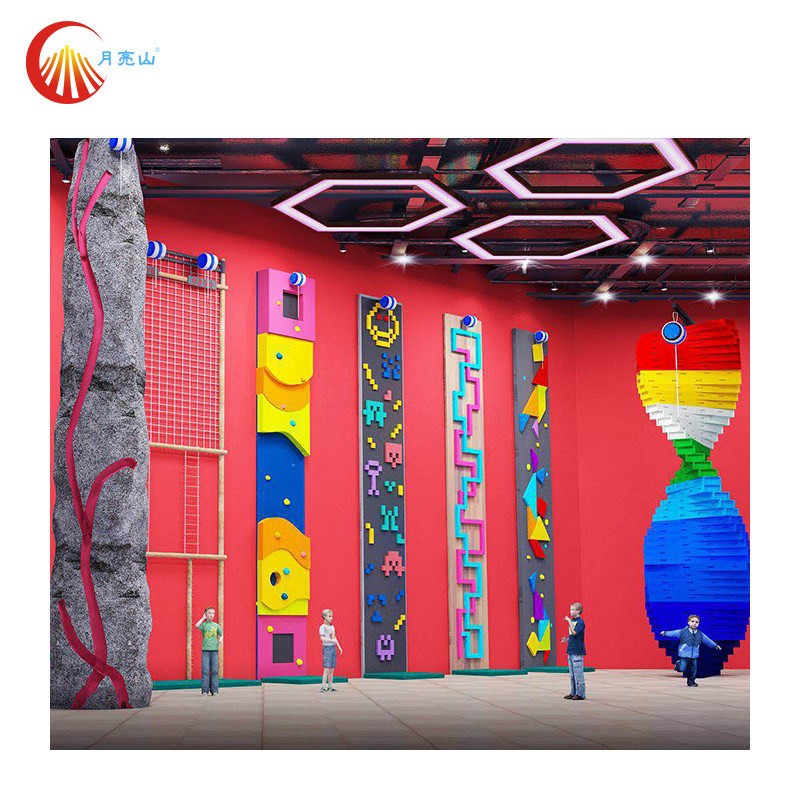 Amusement Fun Climbing Wall Panels Structure Indoor For Boys And Girls